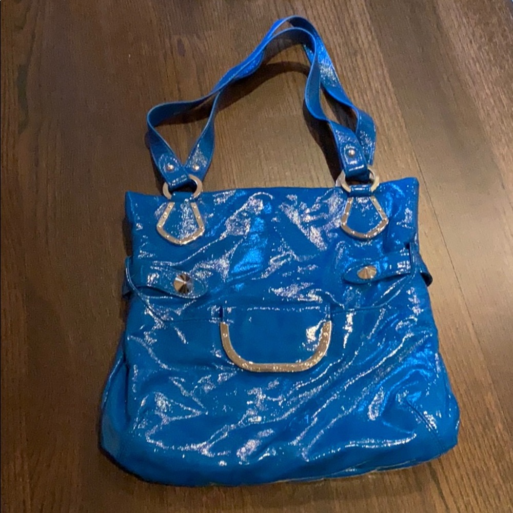 Bright blue bag